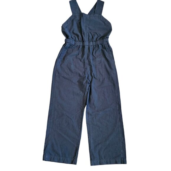 Everlane Black The Fatigue Apron Jumpsuit Size 16 Baggy Relaxed‎ Fit NWT Organic - Picture 2 of 11